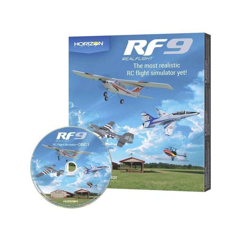 Simulateur de vol Realflight RF9 pour la modélisation uniquement logicielle